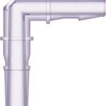 Male Luer to 200 Series Barb Elbow, 1/8` (3.2 mm) ID Tubing (May be used with separate rotating lock ring; FSLLR)