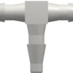Tee Tube Fitting with Classic Series Barbs, 1/16` (1.6 mm) ID Tubing