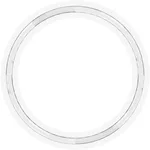 Molded Gasket for 2 inch Flange Fittings, Platinum-Cured Silicone