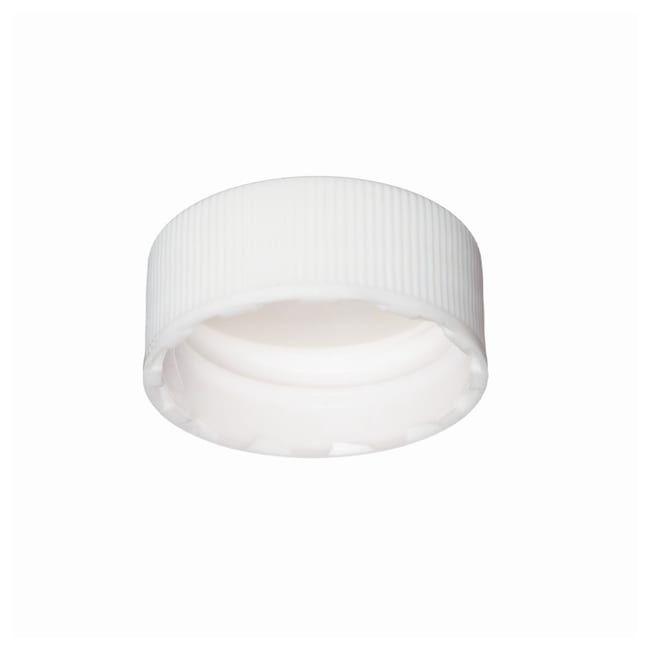 Thermo Fisher Scientific Wheaton White Polypropylene Open-Top Caps w/PTFE Faced Silicone Liners for E-Z Ex-Traction Vials