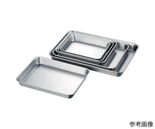 AS ONE Stainless Steel Square Shallow Tray (Matte Type), 스테인리스 스틸 각형 트레이(얕은 형) (무광 타입)