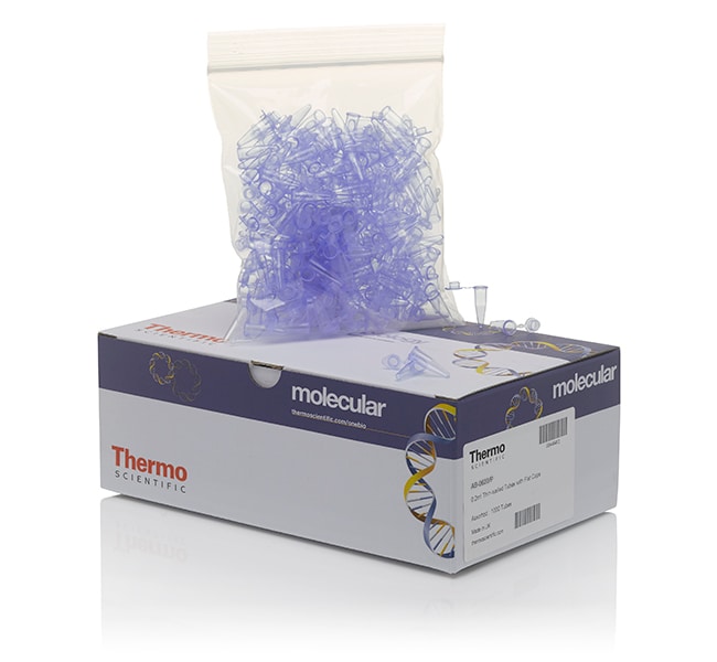 Thermo Fisher Scientific Tubes, 0.2 mL, flat cap, purple