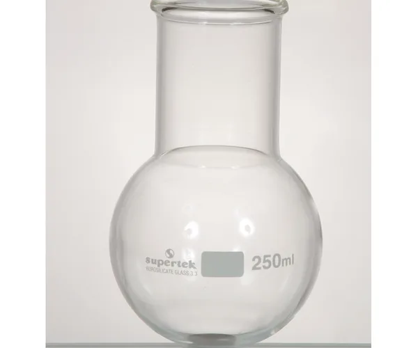Supertek Flask, Round Bottom, Wide Neck