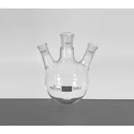 Supertek Flask, Round Bottom, Three Necks At Angle