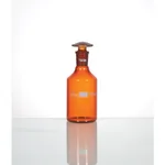 Supertek Reagent Bottle, Amber Glass, Glass Stopper