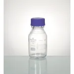 Supertek Reagent Bottle, Clear Glass, With Screw Cap