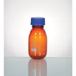 Supertek Reagent Bottle, Amber Glass, With Screw Cap