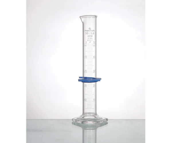 Supertek Measuring Cylinder Graduated, Hex Base, TC Class B (ASTM)