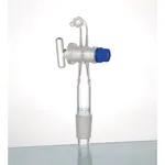 Supertek Adapter, Cone To Flexible Tubing, Right Angle Connection With Glass Stopcock