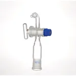 Supertek Adapter, Socket To Flexible Tubing, Right Angle Connection With Glass Stopcock