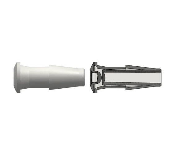 Press-In Plug with Classic Series Barb, 1/4` (6.4 mm) ID Tubing