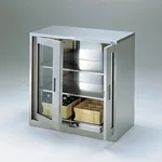 AS ONE Reagent Storage Cabinet SUS, 스테인리스 시약장, 양문투시형