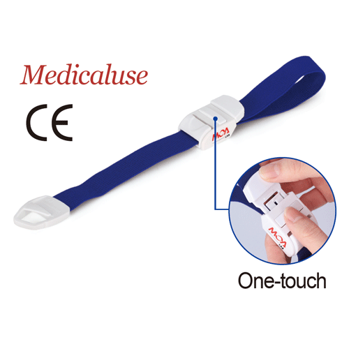 Daihan Science Moalab Elastic Tourniquet, with One-touch Buckle, w35×L490mm, Medicaluse<br>Ide