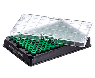 Greiner Bio One CRYO.S BIOBANKING TUBES, 300 µL, 2D CODES,RACK WITH 96 CAPPED TUBES, WITH SCREW CAP GREEN, 5 RACKS/BAG, 1 MANUAL CAPPING TOOL