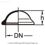 Daihan Science 1 ~ 5 Necks DURAN-glass 45°DN-Standard Flange Lid, for Reaction Vessels, 14/23,