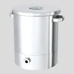 AS ONE Stainless Steel Container (Inclined Bottom), 바닥 구배형 스테인리스 포트