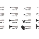 SIPEL 진공핀셋용 교환팁 1/2` PROBE/굽은타입 Tweezer