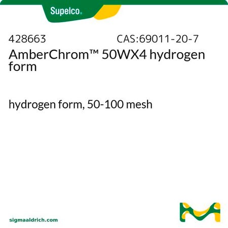 Merck AmberChrom(TM) 50WX4 hydrogen form