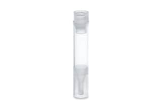 Waters Polypropylene 8 x 40 mm Snap Neck Total Recovery Vial with Polyethylene Septumless Cap, 700 µL Volume, 100/pk