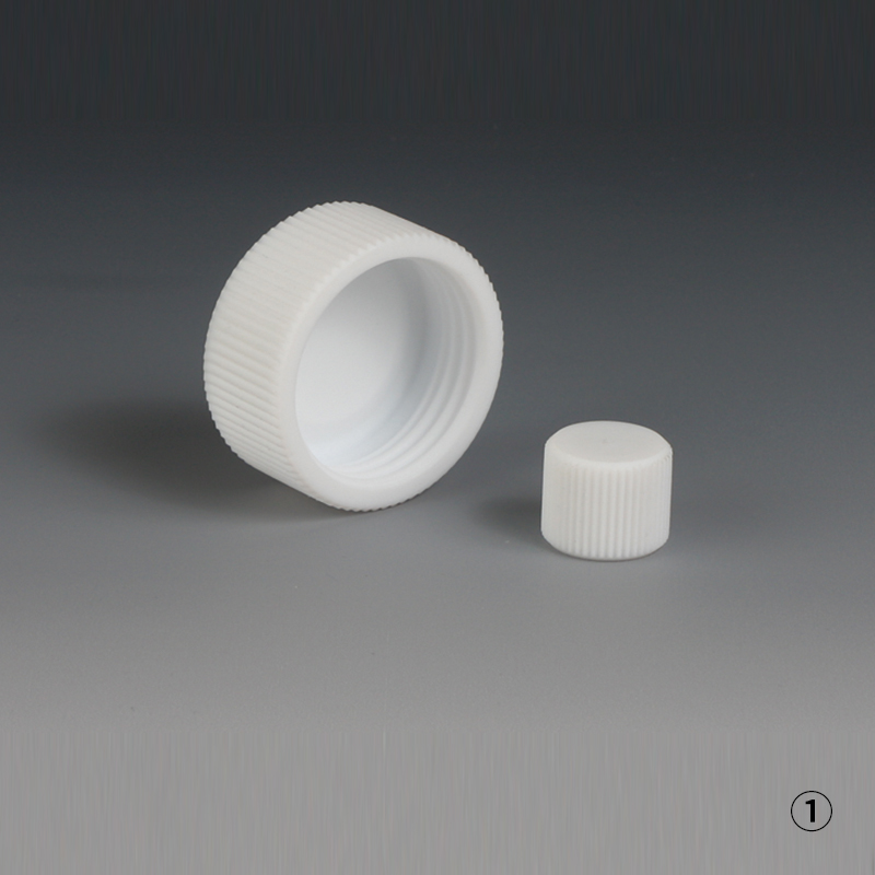 PTFE Screw Cap for GL Thread 고온용 GL 스크류용 캡, PTFE