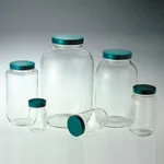 Glass Wide Neck Bottle 광구병, with Teflon Lined Cap