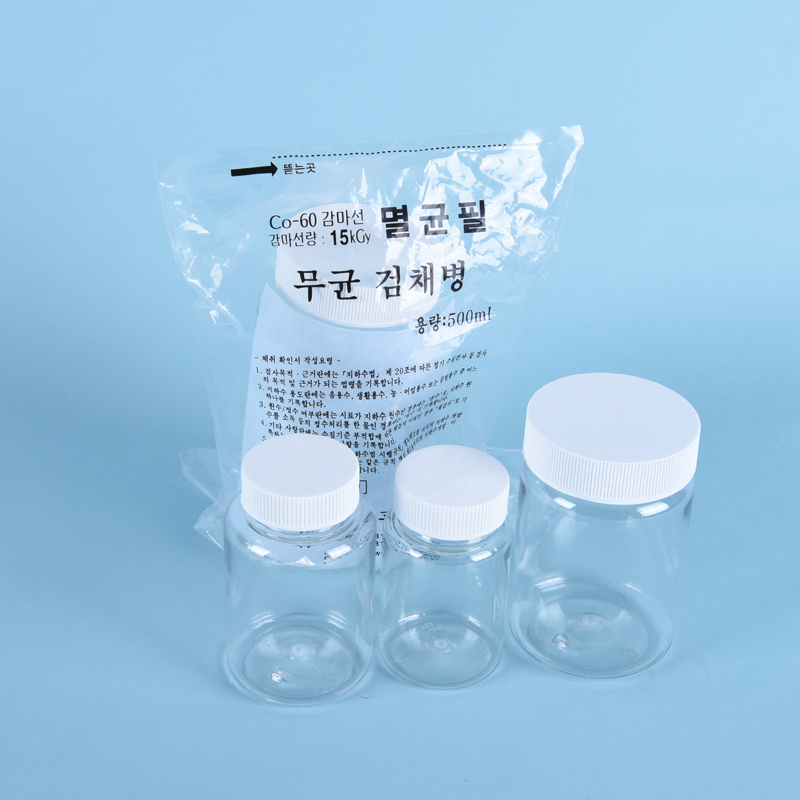Sterile PET Sample Bottle PET 무균 검채병