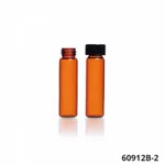 Amber Sample Vial with Teflon Rubber Lined Cap, Kimble 갈색 샘플 바이알, 내열 & 내화학 라이너