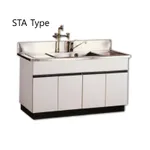 Laboratory Sink Table 목재형 실험실용 싱크대, 전체 Bowl, STA Type