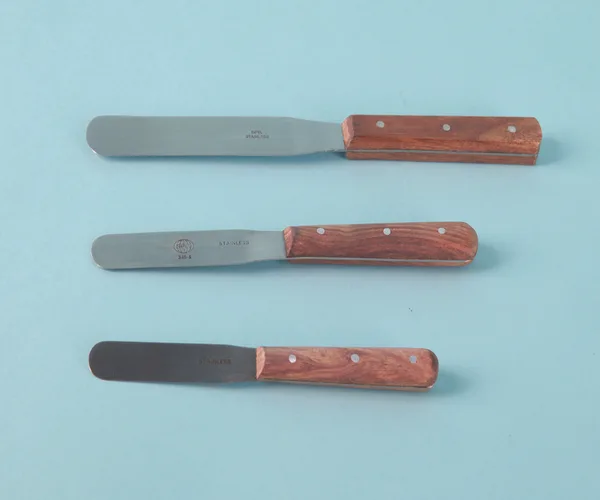Flexible Wood Handle Spatula 스파츄라 나이프, 연고칼
