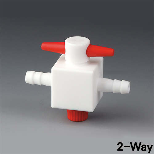 PTFE Stopcock with Hose Connection PTFE 테프론 호스용 스탑콕크