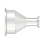 Sanitary Fitting, Concentric Reducer 2` (50.8mm) TC x .75` (19.0mm) TC, Animal-Free Nat PP
