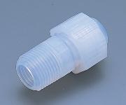 AS ONE Connector Male Straight PFA, 수나사 커넥터