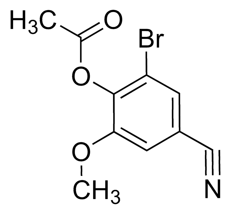 Merck 2-Bromo-4-cyano-6-methoxyphenyl acetate