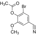 Merck 2-Bromo-4-cyano-6-methoxyphenyl acetate