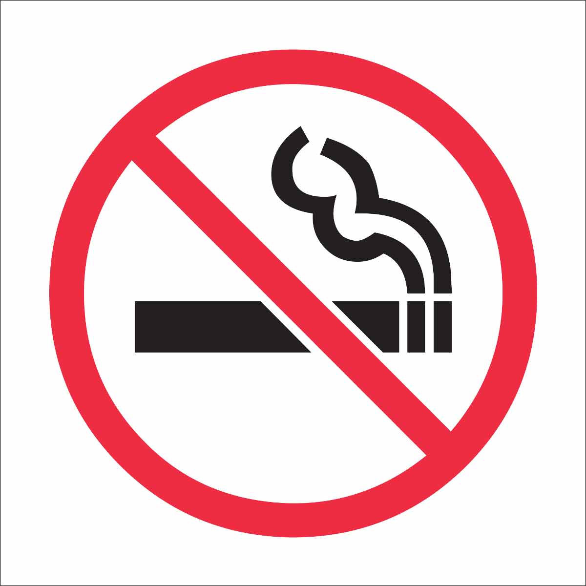 Brady No Smoking Picto Labels
