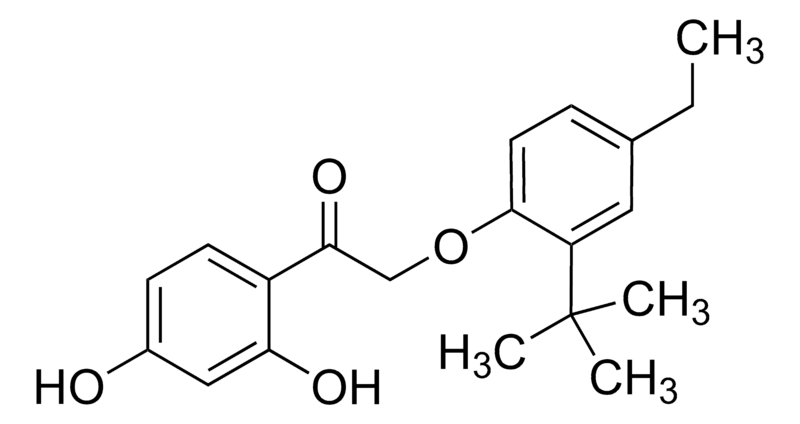 Merck 2-(2-tert-Butyl-4-ethylphenoxy)-1-(2,4-dihydroxyphenyl)ethanone