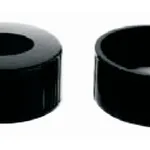 Thermo Fisher Scientific Kimble Black Phenolic Unlined Screw Thread Closures with Open Tops