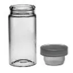 Thermo Fisher Scientific Kimble Tooled Neck N-51A Borosilicate Glass Vials with Unattached Polyethylene Closure
