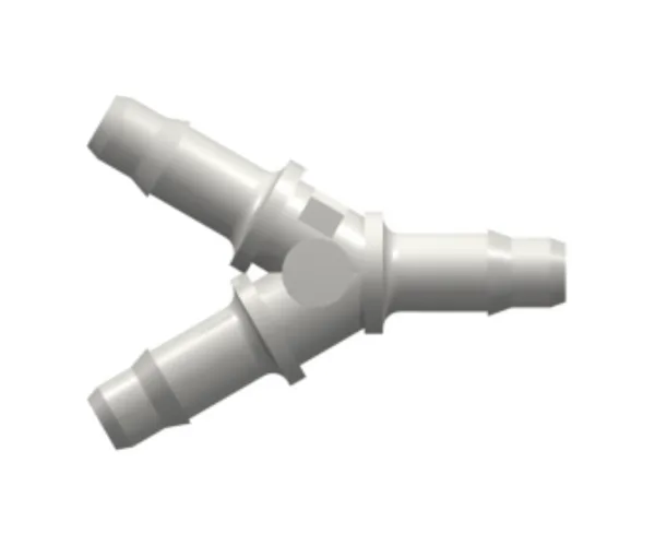 Y Tube Fitting with 400 Series Barbs, 1/8` (3.2 mm) ID Tubing