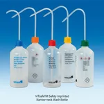 Daihan Science VITLAB VITsafeTM PE & PP Safety Imprinted Narrow-neck Wash Bottle, with VENT-CA