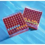 Thermo Fisher Scientific Cryogenic Vial Storage Boxes, Holds 81 vials 1 - 2mL internally/externally threaded vials; 13.3 x 13.3 x 5.1 cm