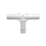 Tee Tube Fitting with 500 Series Barbs, 1/4` (6.4 mm) ID Tubing