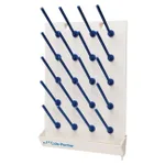 Thermo Fisher Scientific Cole-Parmer PP 20-Place Wall Mount Drying Rack w/Pegs