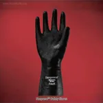 Daihan Science Ansell NeopreneTM Safety Glove, Embossing Textured, L320 & 340mm<br>Cotton Floc