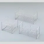 AS ONE SUS Test Tube Rack(Economy Type), 스테인리스 시험관 스탠드