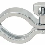 Thermo Fisher Scientific Cole-Parmer Sanitary Clamp, 304L SS, 1/2 - 3/4 in.