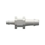 Straight Through Reduction Tube Fitting with 500 Series Barbs, 3/16` (4.8 mm) and 1/8` (3.2 mm) ID Tubing