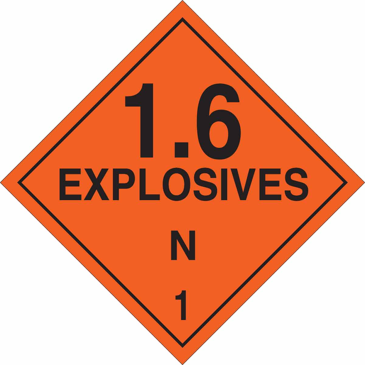 Brady Explosives N 1 Sign