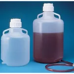 Nalgene Autoclavable Polypropylene Carboys with Bottom Tubulation