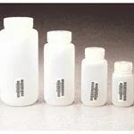 Nalgene Certified Wide-Mouth HDPE Bottle with Polypropylene Screw Closure